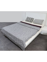 Load image into Gallery viewer, Knitted Grey and Grape Wine  Quilted Blanket
