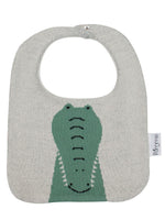 Load image into Gallery viewer, Cotton Knitted Crocodile Bib Apron
