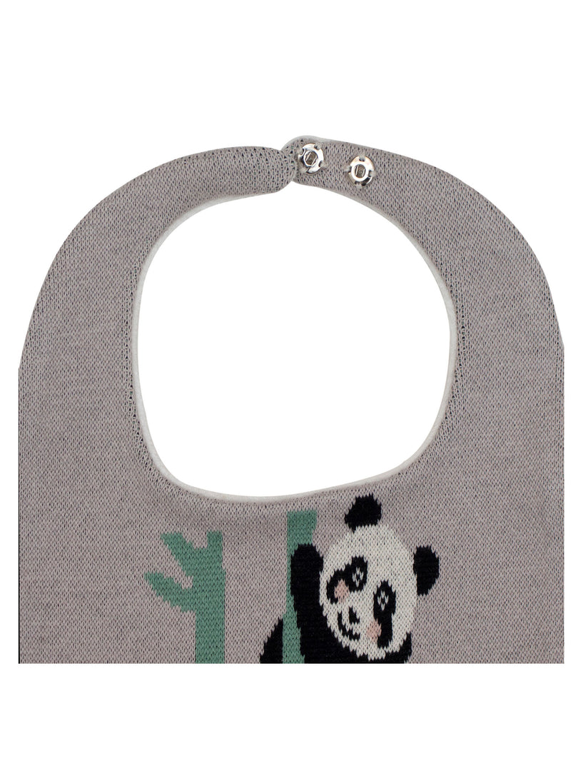 Cotton Knitted Panda Grove Bib Apron