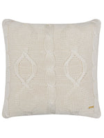 Load image into Gallery viewer, Pomme Cotton Knitted Decorative Cushion Cover Ivory Cable Texture Knit