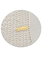 Load image into Gallery viewer, Pomme Cotton Knitted Decorative Cushion Cover Ivory Cable Texture Knit