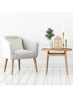 Load image into Gallery viewer, Pomme Cotton Knitted Decorative Cushion Cover Ivory Cable Texture Knit