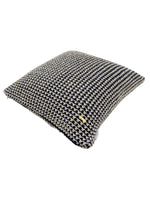 Load image into Gallery viewer, Pomme Cotton Knitted Decorative Cushion Cover Dk Grey Gold Lurex Dk Knit
