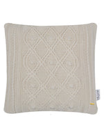 Load image into Gallery viewer, Pomme Cotton Knitted Decorative Cushion Cover ivory  Cable Texture Knit
