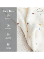 Load image into Gallery viewer, Off white Rainbow Pattern Knitted Baby Blanket
