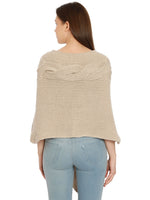 Load image into Gallery viewer, POMME Acrylic Knitted Rice Poncho for Women
