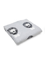 Load image into Gallery viewer, Gray Lion Knitted Baby Blanket