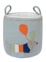 Load image into Gallery viewer, Knitted Storage Basket With Dog pattern
