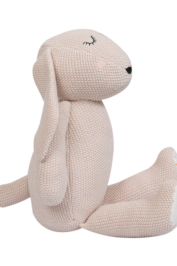 Knitted Fluffy & Cozy Blush Bunny Toy