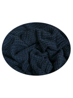 Load image into Gallery viewer, Black With White Border Knitted Cotton Throw
