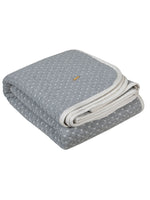 Load image into Gallery viewer, Knitted Grey Melange With Ivory 3D Quilted Throw
