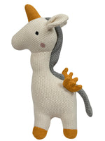 Load image into Gallery viewer, Knitted Soft Toy wing unicorn
