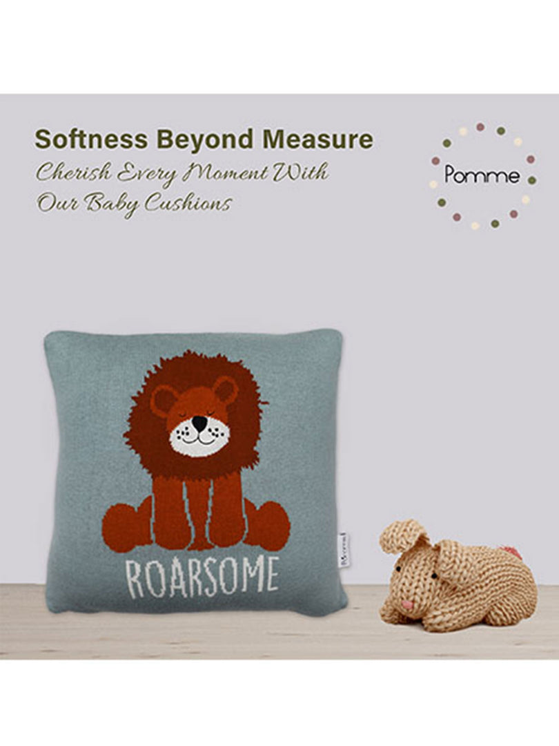Roarsome Knitted Baby Cushion Cover