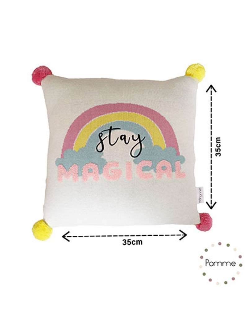 Stay Magical Knitted Baby Cushion Cover