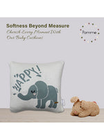 Load image into Gallery viewer, Happy Elephant  Pattern Knitted Baby Cushion Cover
