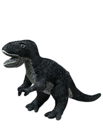 Load image into Gallery viewer, Knitted Soft Black Dinosaur Toy
