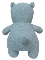 Load image into Gallery viewer, Knitted Soft Blue Hippo
