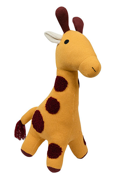 Knitted Soft Toy Yellow Giraffe