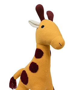 Knitted Soft Toy Yellow Giraffe