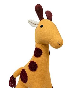 Knitted Soft Toy Yellow Giraffe