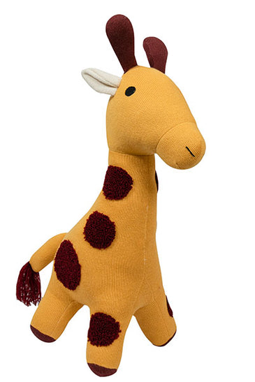 Knitted Soft Toy Yellow Giraffe