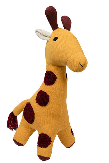 Knitted Soft Toy Yellow Giraffe