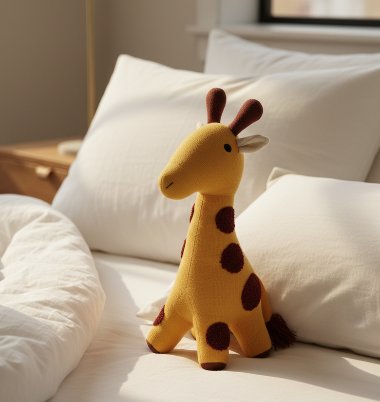 Pomme Cotton Knitted Giraffe