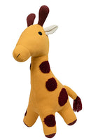 Load image into Gallery viewer, Knitted Soft Toy Yellow Giraffe