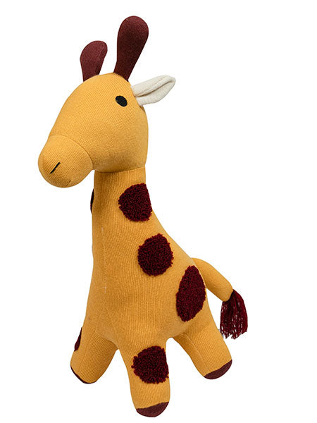 Knitted Soft Toy Yellow Giraffe