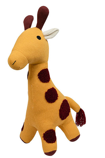 Knitted Soft Toy Yellow Giraffe
