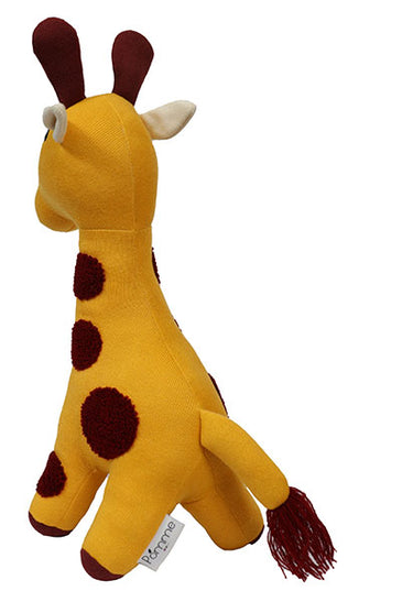Knitted Soft Toy Yellow Giraffe