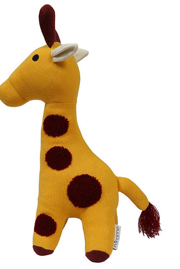 Knitted Soft Toy Yellow Giraffe