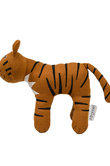 Knitted Soft Toy mustard Tiger