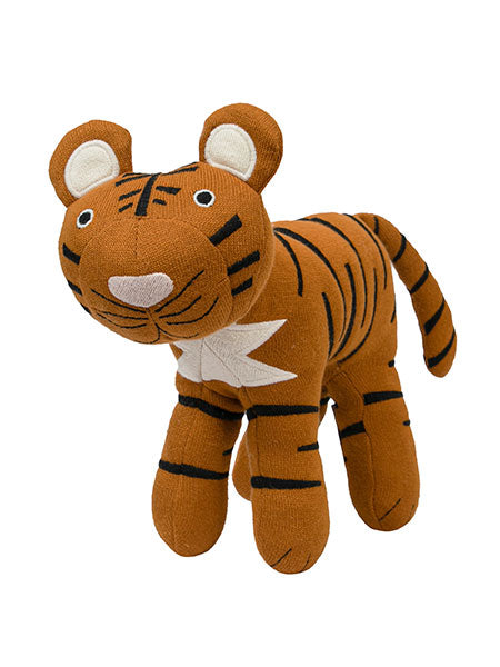 Knitted Soft Toy mustard Tiger