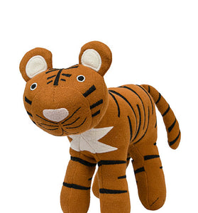 Knitted Soft Toy mustard Tiger