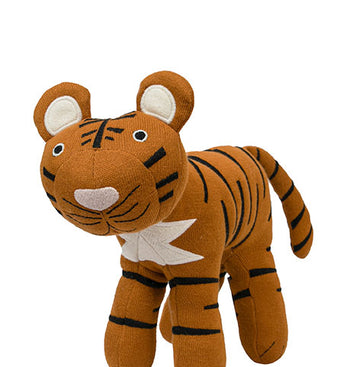 Knitted Soft Toy mustard Tiger