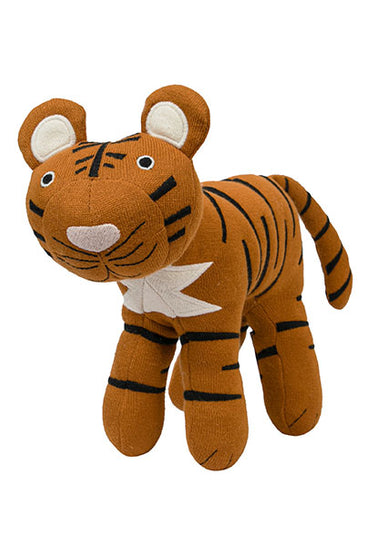 Knitted Soft Toy mustard Tiger