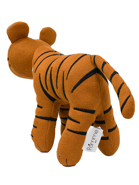 Knitted Soft Toy mustard Tiger