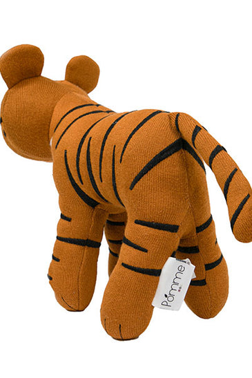 Knitted Soft Toy mustard Tiger