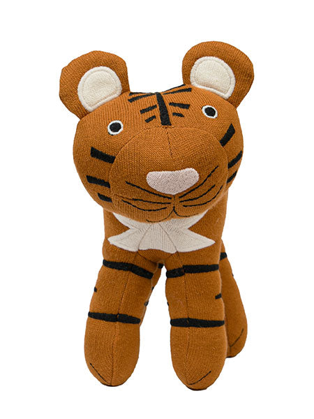 Knitted Soft Toy mustard Tiger