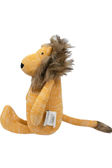 Knitted Soft Toy Mustard Lion