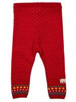 Load image into Gallery viewer, Knitted Polar Bear Red and Ivory Baby Sweater Set
