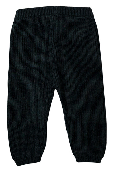 Knitted Dark Peacock Baby Sweater Set