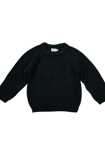 Knitted Dark Peacock Baby Sweater Set