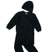 Knitted Dark Peacock Baby Sweater Set