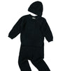 Knitted Dark Peacock Baby Sweater Set