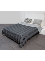 Load image into Gallery viewer, Knitted Black and Grey Quilted Blanket
