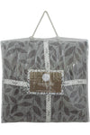 Knitted Grey and Grape Wine  Quilted Blanket
