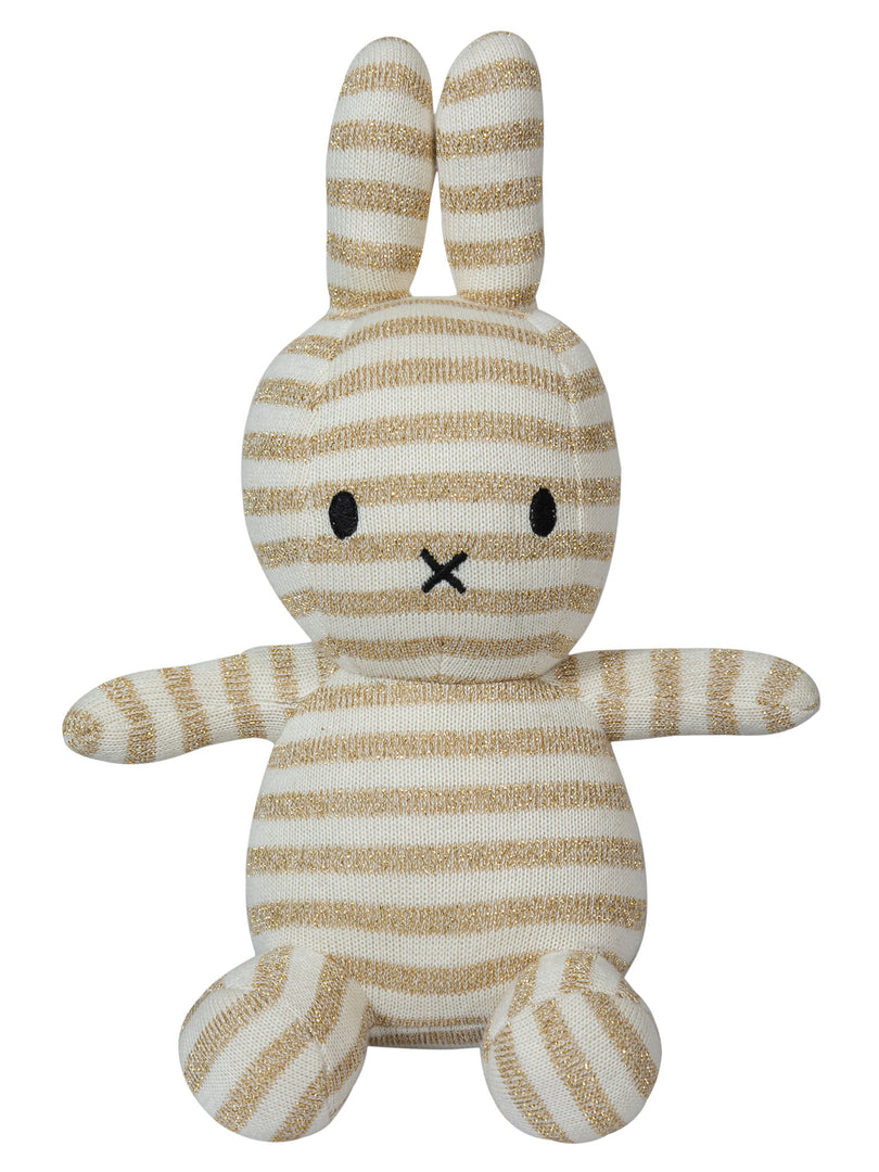 Knitted Soft Toy Ivory Gold Lurex Miffy