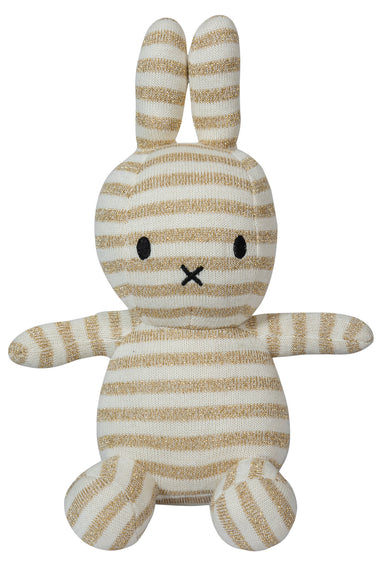 Knitted Soft Toy Ivory Gold Lurex Miffy